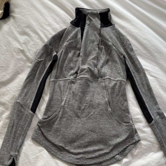 lululemon athletica Tops - Lululemon Athletica Gray and Black Hoodie